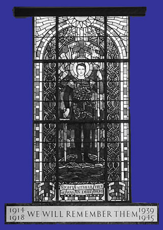 Composite of Taunton's Memorial Window and 'header' for Memorial Tablets