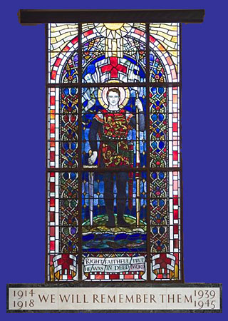 Composite of Taunton's Memorial Window and 'header' for Memorial Tablets