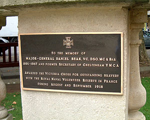 Daniel Beak VC Memorial Plaque